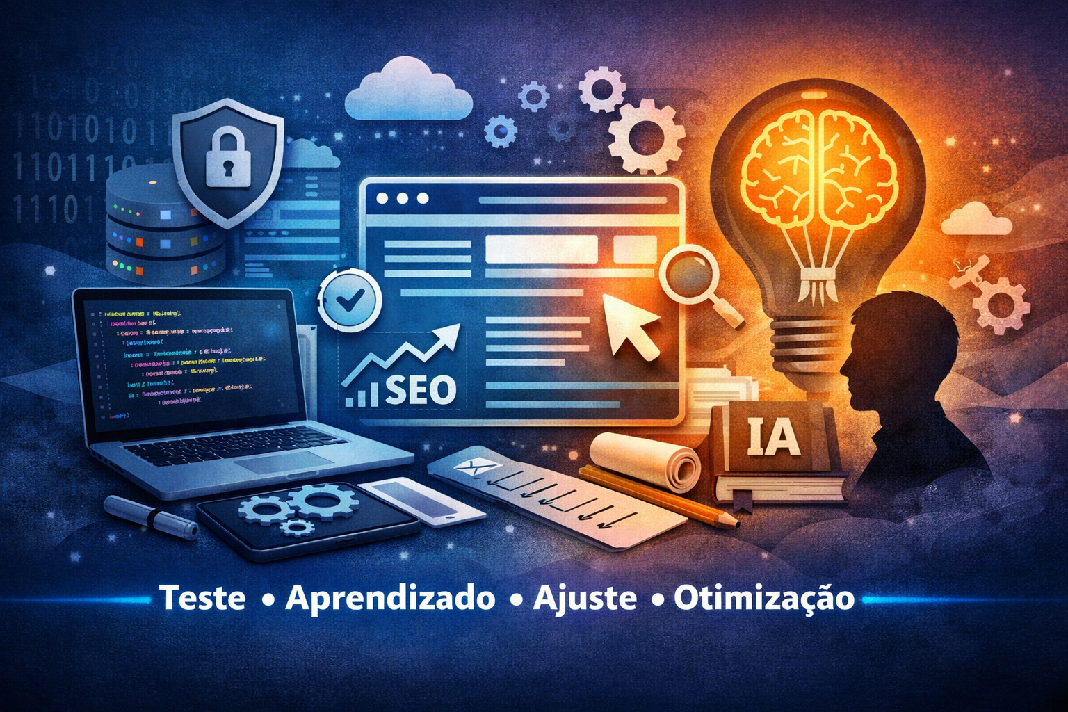Capa: Prompt para criar sites com IA usando VSCODE + CODEX que já saem corretamente configurados para SEO